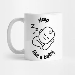 Sleep Like a Baby (Black Print) Mug